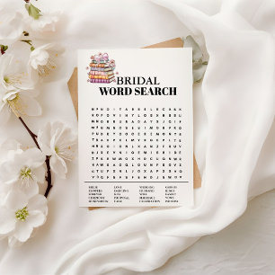 A New Chapter Book  Weding Word Search Game Card