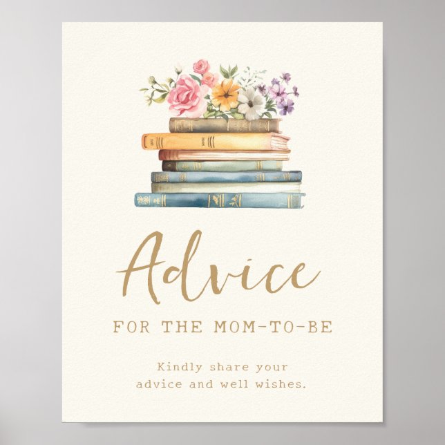 A New Chapter Books Advice Poster (Front)