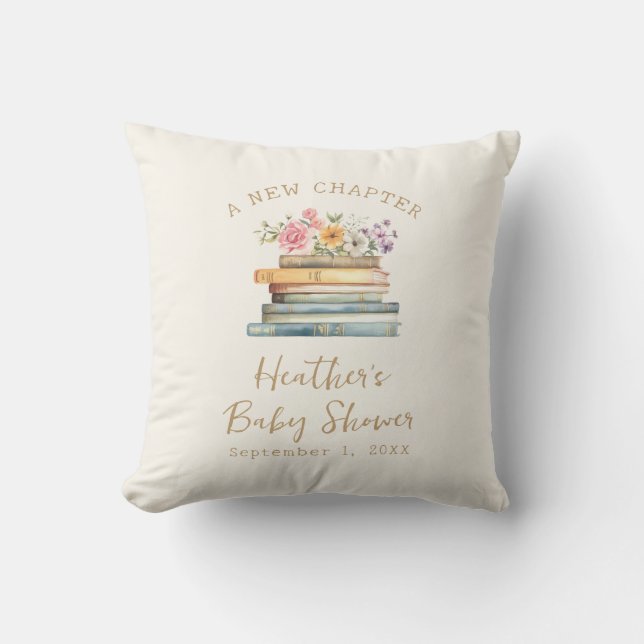 A New Chapter Books Baby Shower Cushion (Front)