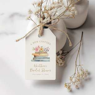 A New Chapter Books Bridal Shower Gift Tags