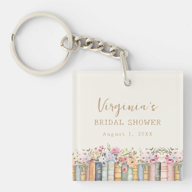 A New Chapter Books Bridal Shower Key Ring (Front)