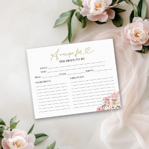 A New Chapter Books Bridal Shower Recipe Cards