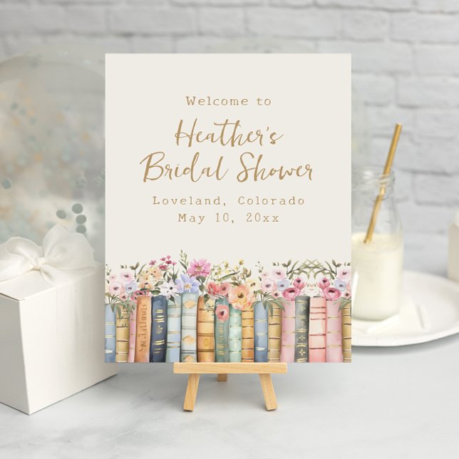 A New Chapter Books Welcome Poster (A New Chapter Wildflower Books Welcome Poster by Painted Paperie
)