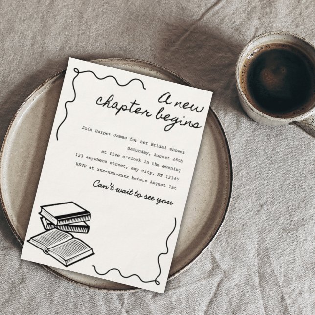A new chapter bridal shower invitation (Creator Uploaded)