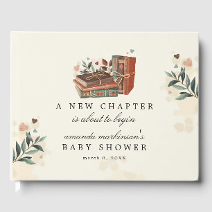A New Chapter Is About to Begin Baby Shower Guest Book