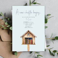 A New Chapter Mini Library Books Baby Shower Blue