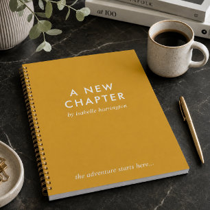 A New Chapter Mustard Gold Novel Style Journal