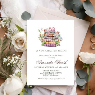 A New Chapter Story Book Bridal Shower Invitation