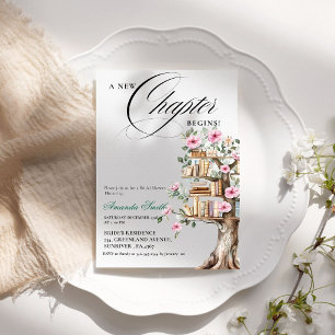 A New Chapter Story Book Bridal Shower Invitation