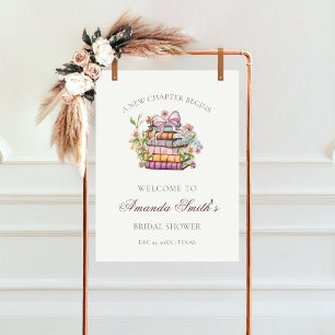 A New Chapter Story Book Bridal Shower  Poster