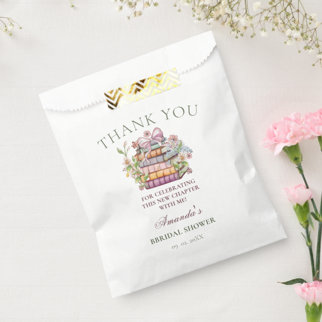 A New Chapter Story Book Bridal Shower Thank You Favour Bag (Sealed)