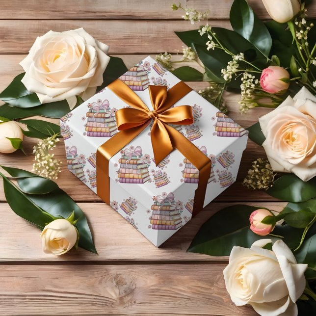 A New Chapter Story Book Bridal Shower  Wrapping Paper (Creator Uploaded)