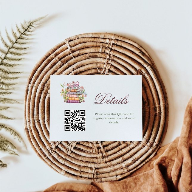 A New Chapter Story bridal shower registry Details Enclosure Card (Creator Uploaded)