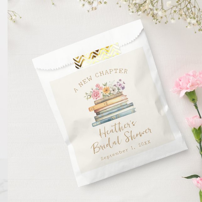 A New Chapter Wildflower Books Bridal Shower Favour Bag (A New Chapter Wildflower Books Bridal Shower Favor Bag by Painted Paperie
)