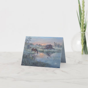 A New Day - Horse Farm Thank You Card