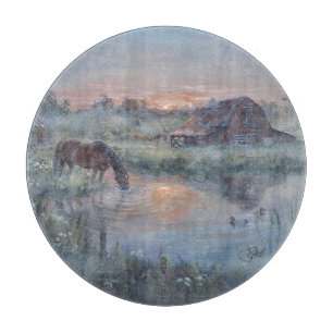 A New Day -* Horse painting Cutting Board