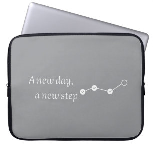 A New Day New Step Modern Laptop Sleeve