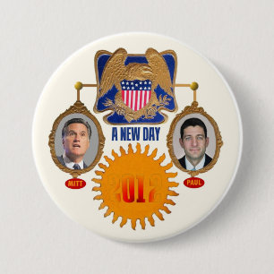 A New Day" Romney / Ryan 7.5 Cm Round Badge