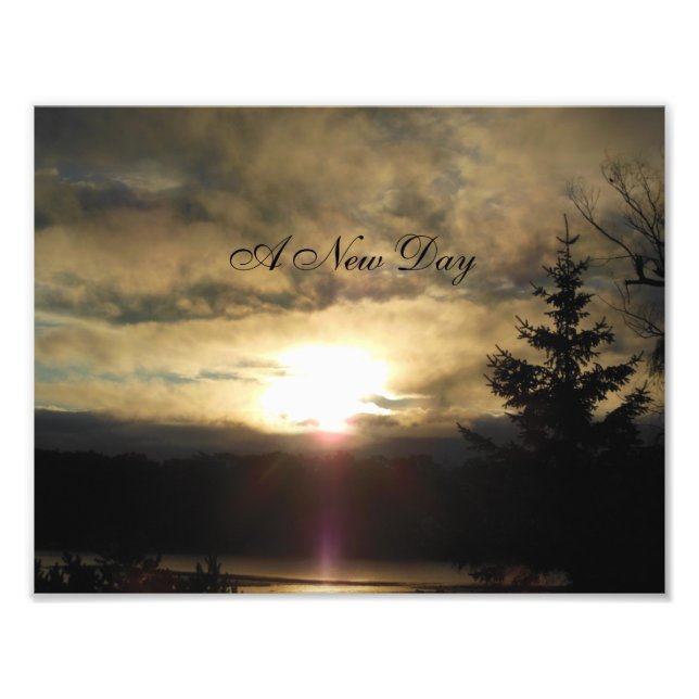 A New Day Sunrise Photo Print (Front)