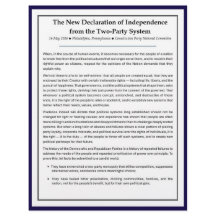 A New Declaration of Independence 