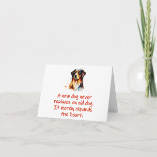 A New Dog Never Replaces Card