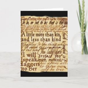 A New Drama - Hamlet Greeting Card