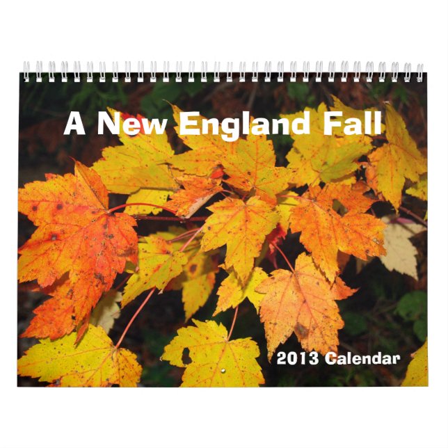 A New England Fall 2013 Calendar (Cover)