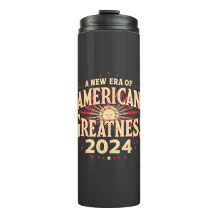 A New Era of American Greatness 2024 Trump Won Thermal Tumbler