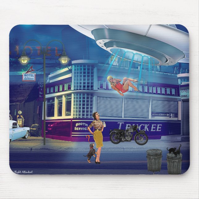 A New Flight Attendant Mouse Pad (Front)