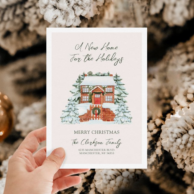 A New Home For the Holidays Moving Holiday Card (Creator Uploaded)