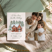 A New Home For the Holidays Moving Holiday Card