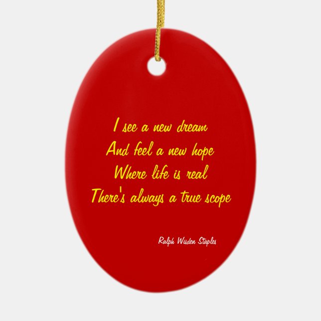 A new hope ceramic ornament (Front)