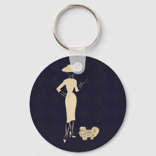 A New Look Vintage 1950s Fashion Key Ring