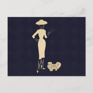 A New Look Vintage 1950s Fashion Postcard