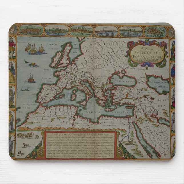A New Map of the Roman Empire Mouse Pad (Front)