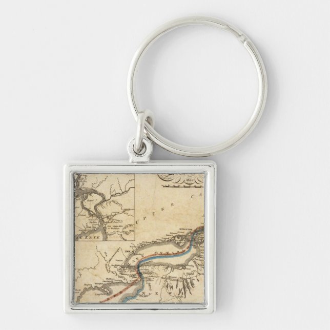 A New Map Of The Seat Of War Key Ring (Front)