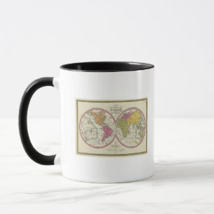 A New Map Of The World on the Globular Projection Mug