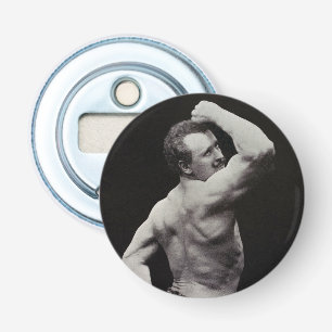 A New Pose by StrongMen Eugen Sandow Bodybuilding Bottle Opener