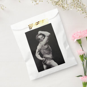 A New Pose by StrongMen Eugen Sandow Bodybuilding Favour Bag