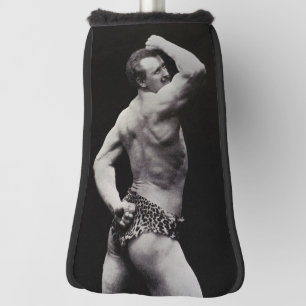 A New Pose by StrongMen Eugen Sandow Bodybuilding Golf Head Cover