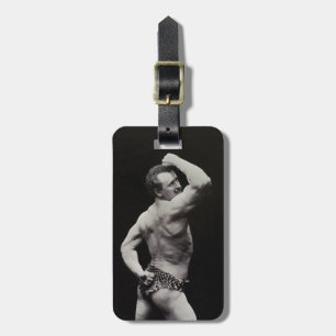 A New Pose by StrongMen Eugen Sandow Bodybuilding Luggage Tag