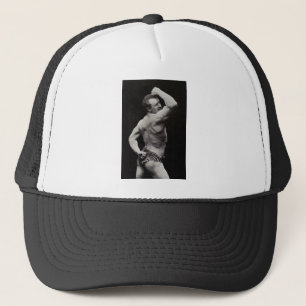 A New Pose by StrongMen Eugen Sandow Bodybuilding Trucker Hat