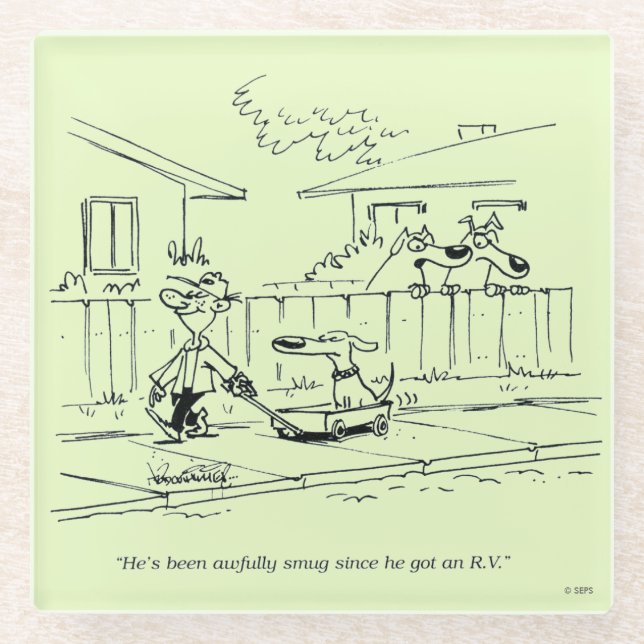 A New Ride Glass Coaster (Front)