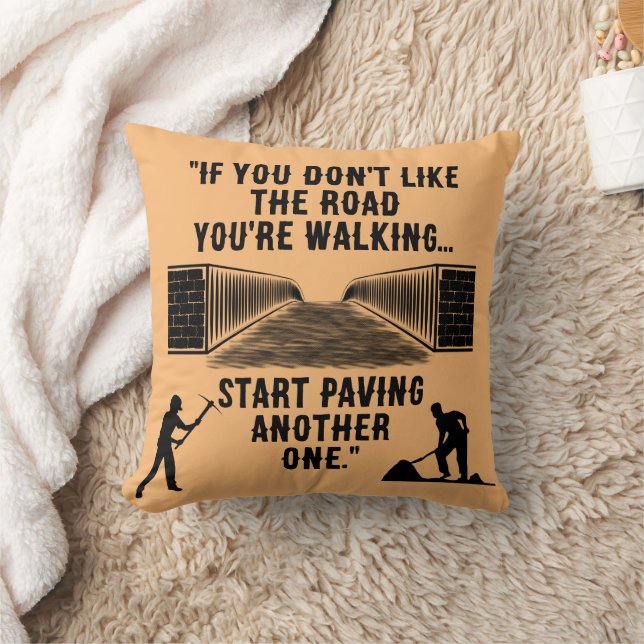 "A New Road" Throw Pillow (Blanket)