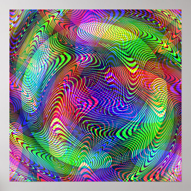 A new vision - psychedelic light show poster (Front)