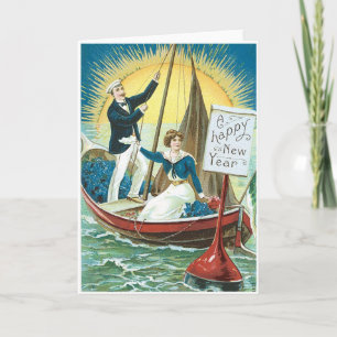 A New Year Greeting Holiday Card