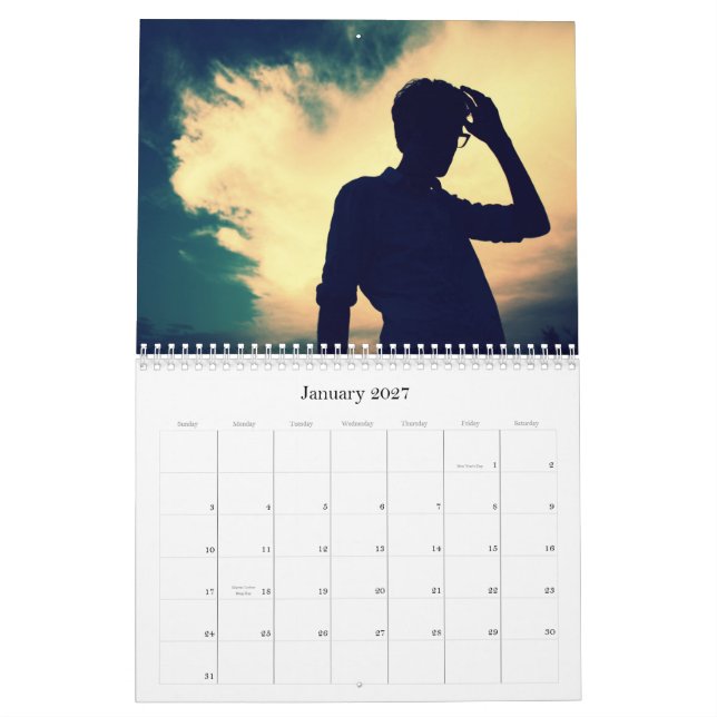 A new year presses on... calendar (Jan 2027)