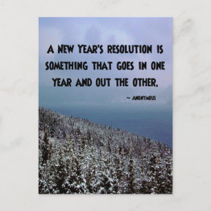 A New Year's Resolution... Postcard