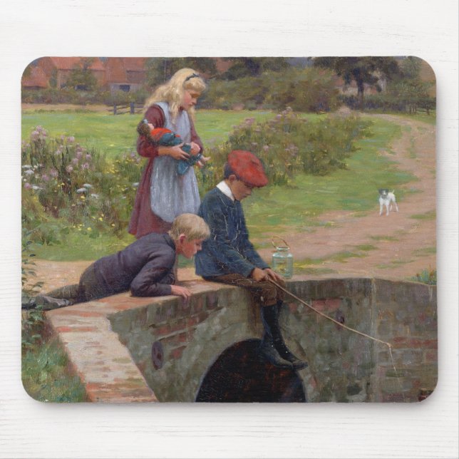 A Nibble, 1914 (oil on panel) Mouse Pad (Front)