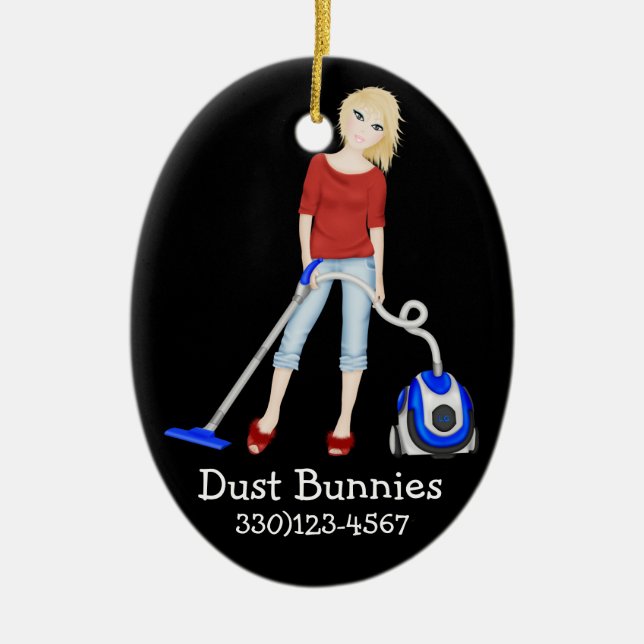 A Nice CLEAN Theme Ceramic Ornament (Front)